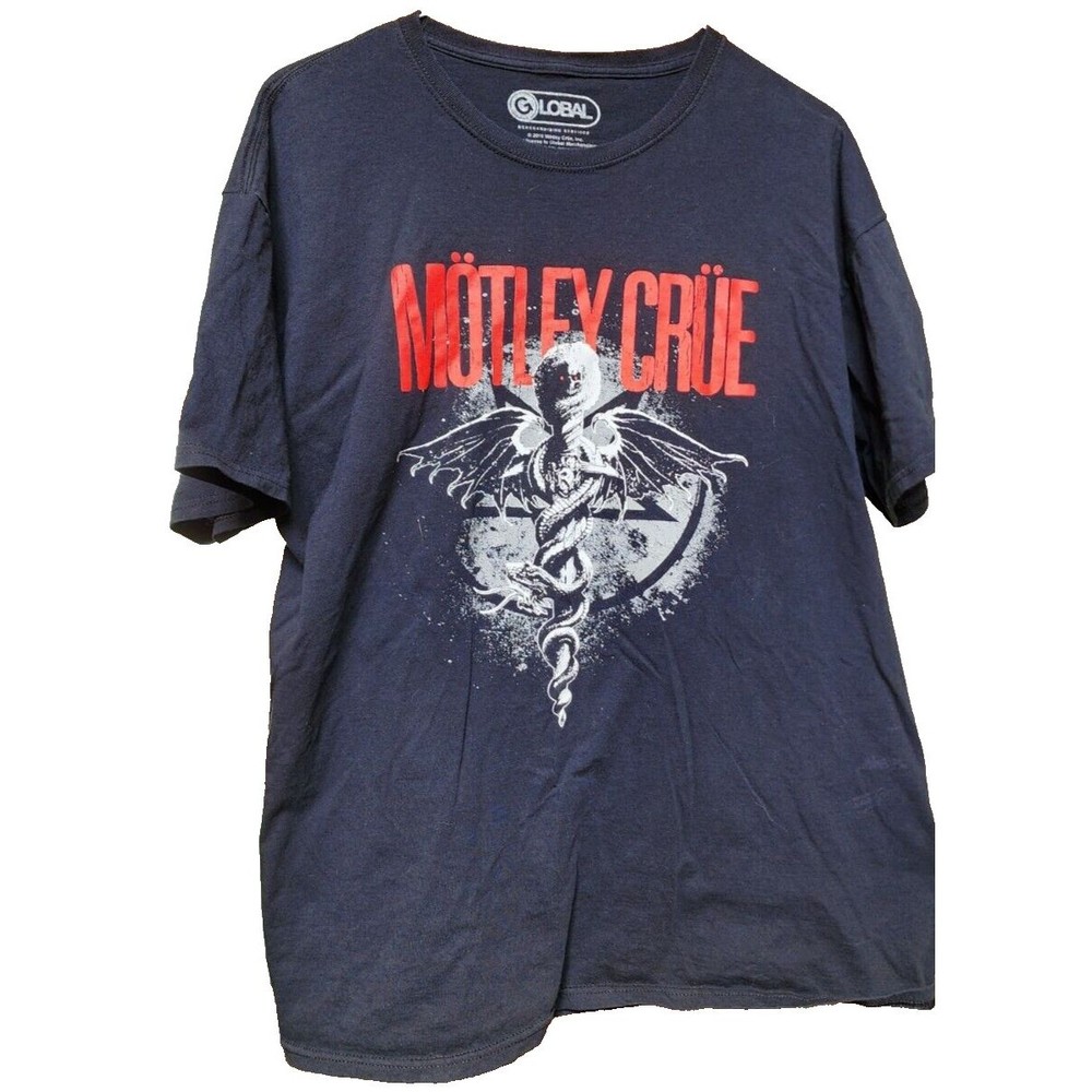 Motley Crue Dr Feelgood Black T-Shirt XL Heavy Metal Rock Hair Band